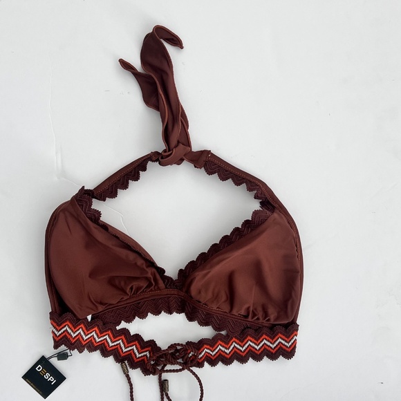 Despi Brown Bikini Set | Fixed Triangle Top & Full Bottom New with Tags - Picture 6 of 12